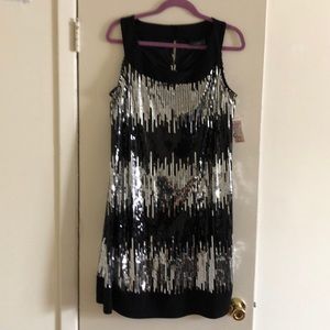 Black and Silver evening dress